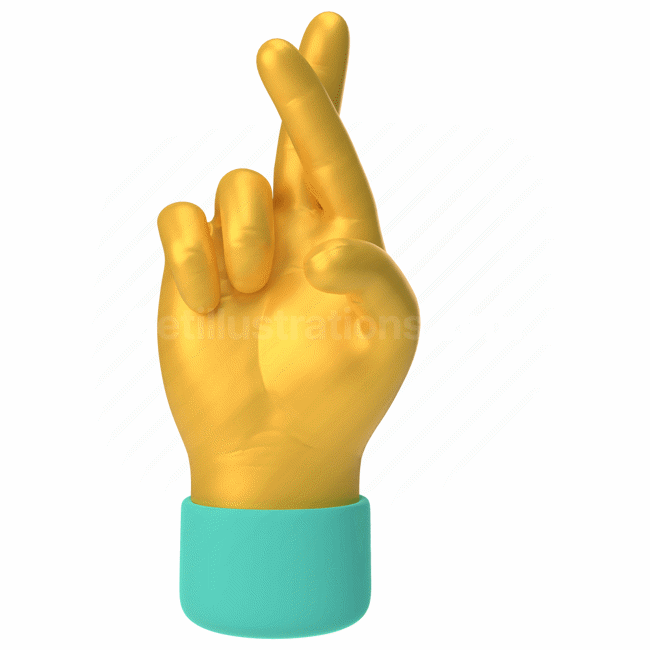 emoticon, emoji, sticker, gesture, crossed, fingers, yellow